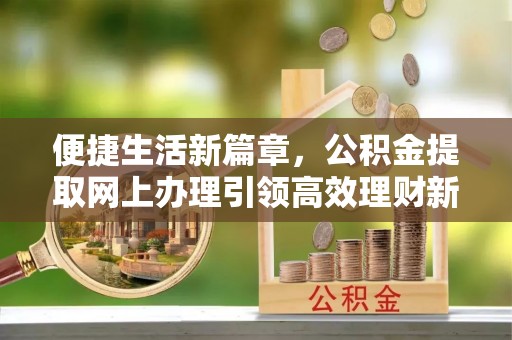 瑞安便捷生活新篇章，公积金提取网上办理引领高效理财新趋势