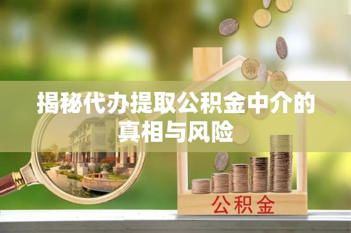 瑞安揭秘代办提取公积金中介的真相与风险